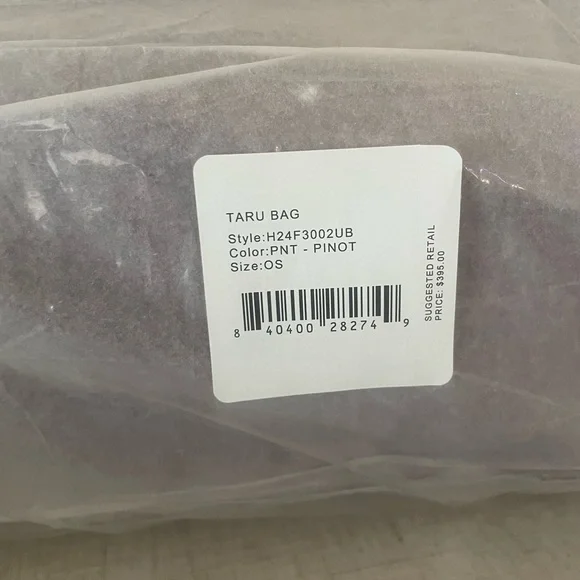 NWT STAUD Taru Pinot Elegant Burgundy Suede Shoulder Bag - Picture 6 of 7